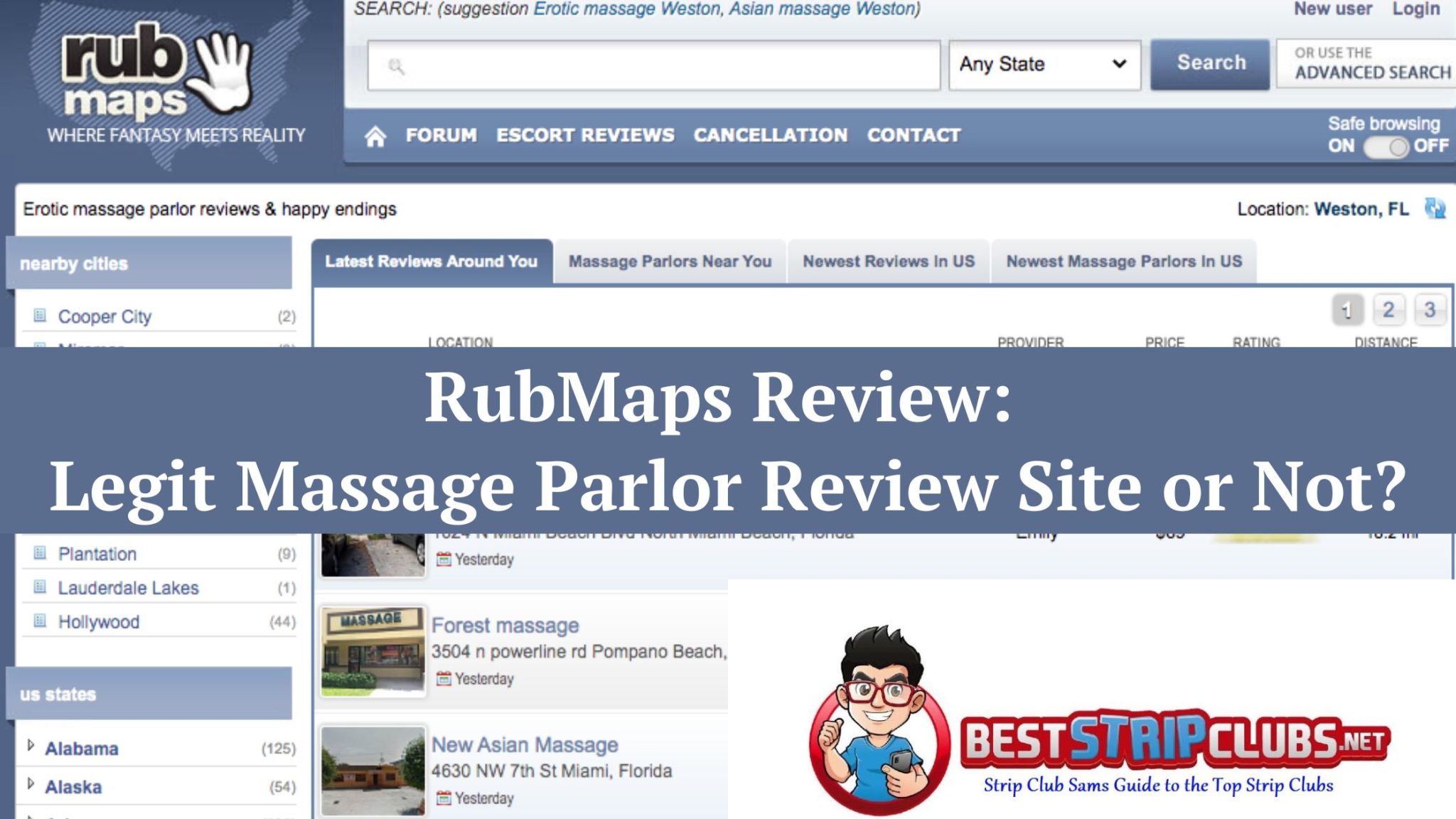 RubMaps Review: Legit Massage Parlor Review Site Or Not?